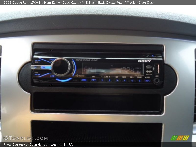 Brilliant Black Crystal Pearl / Medium Slate Gray 2008 Dodge Ram 1500 Big Horn Edition Quad Cab 4x4
