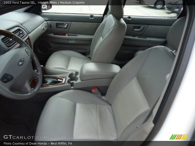 Vibrant White / Medium Graphite 2003 Ford Taurus SEL