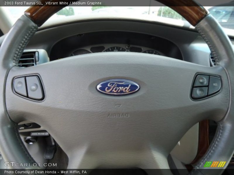 Vibrant White / Medium Graphite 2003 Ford Taurus SEL