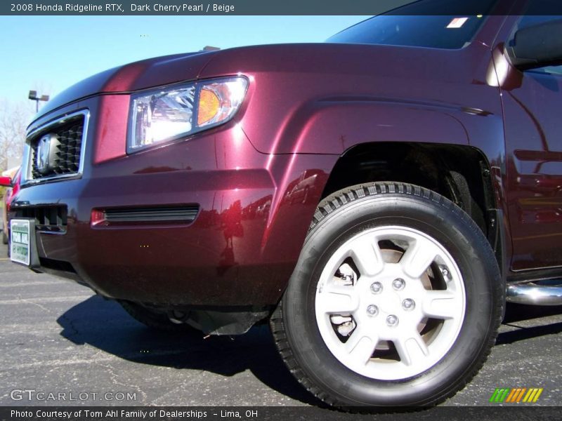 Dark Cherry Pearl / Beige 2008 Honda Ridgeline RTX