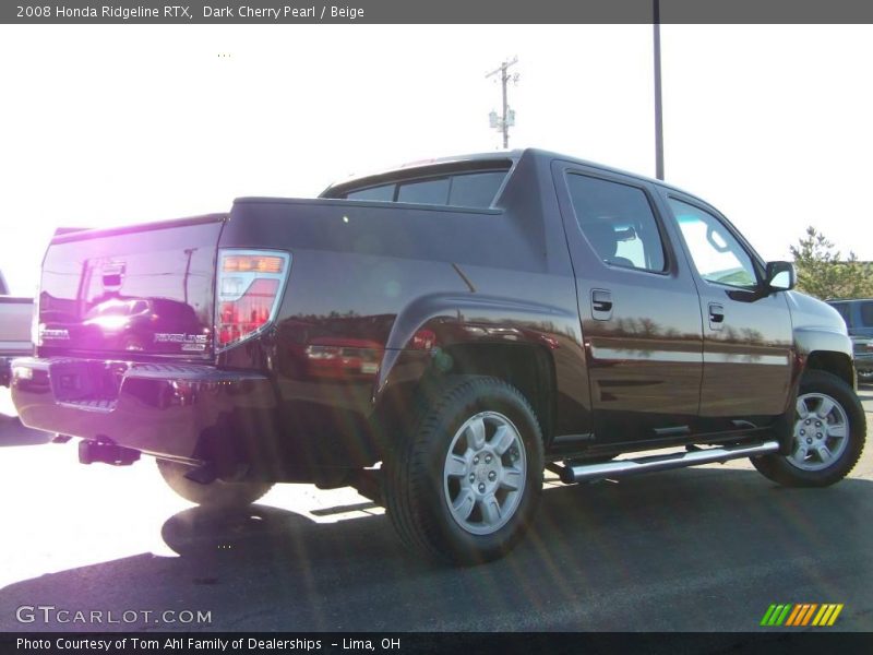 Dark Cherry Pearl / Beige 2008 Honda Ridgeline RTX