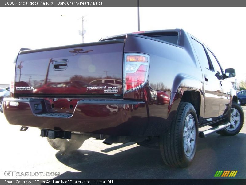 Dark Cherry Pearl / Beige 2008 Honda Ridgeline RTX