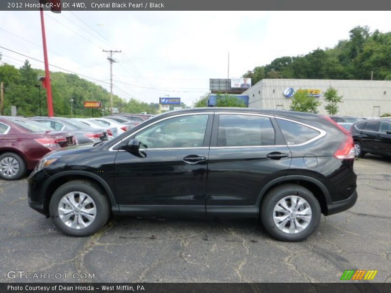 Crystal Black Pearl / Black 2012 Honda CR-V EX 4WD