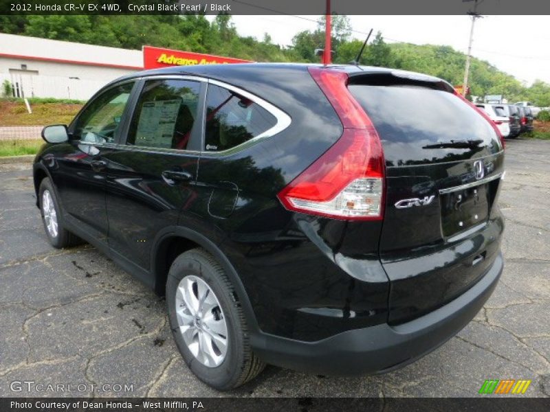 Crystal Black Pearl / Black 2012 Honda CR-V EX 4WD