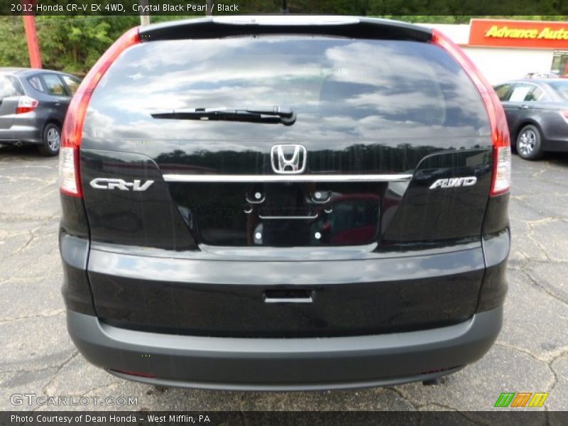 Crystal Black Pearl / Black 2012 Honda CR-V EX 4WD