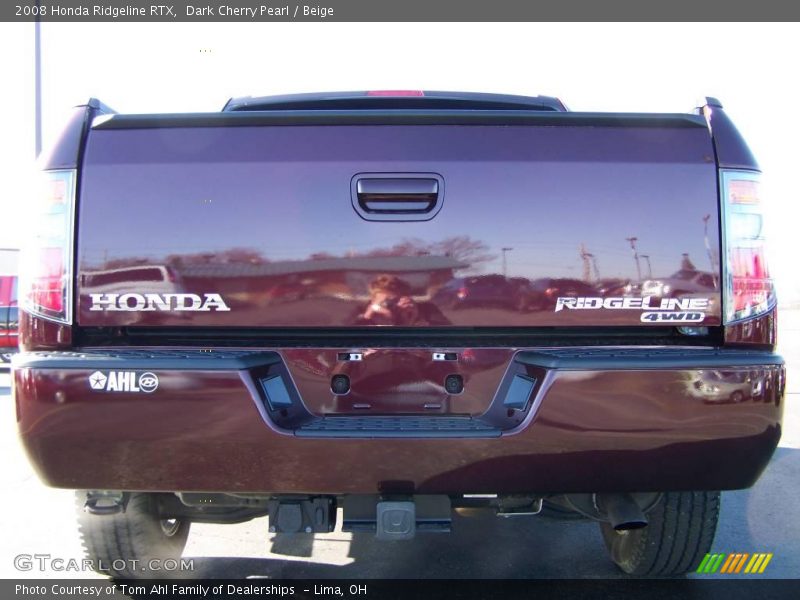 Dark Cherry Pearl / Beige 2008 Honda Ridgeline RTX