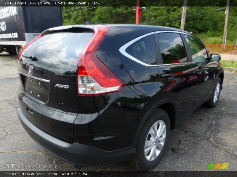 Crystal Black Pearl / Black 2012 Honda CR-V EX 4WD