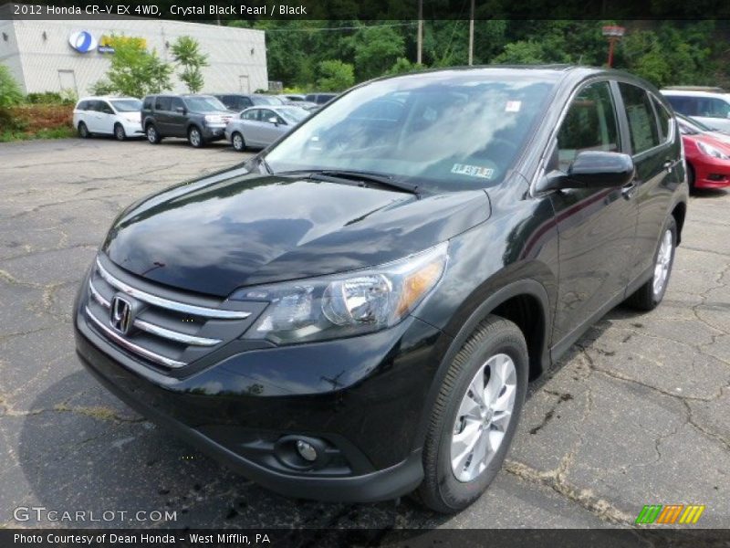 Crystal Black Pearl / Black 2012 Honda CR-V EX 4WD