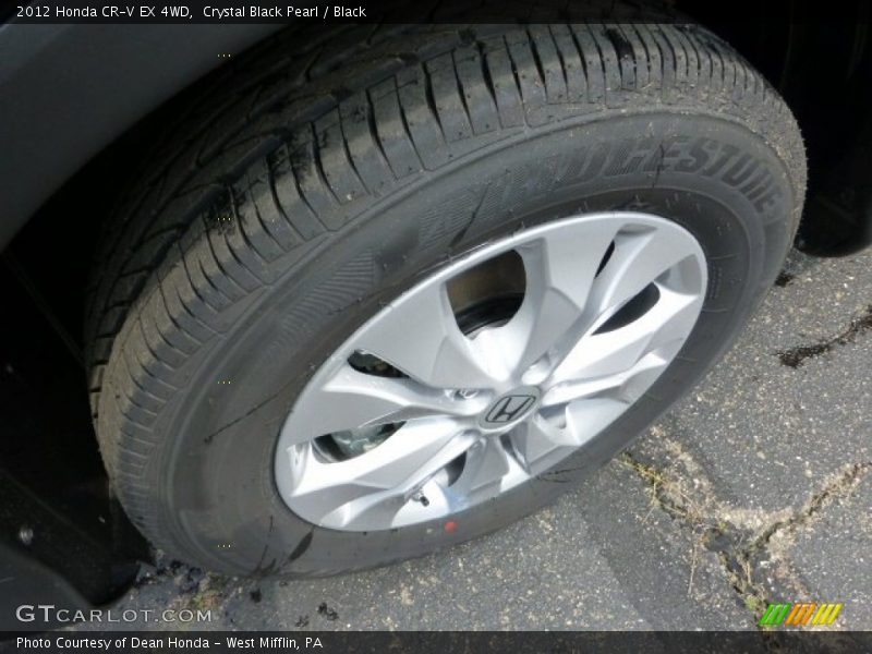 Crystal Black Pearl / Black 2012 Honda CR-V EX 4WD
