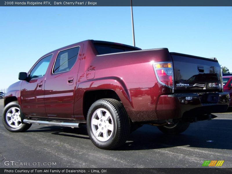 Dark Cherry Pearl / Beige 2008 Honda Ridgeline RTX