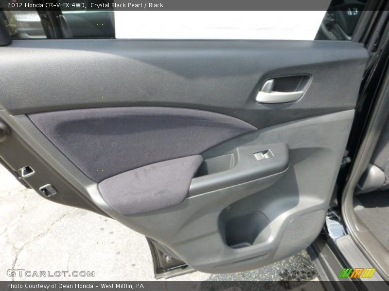 Crystal Black Pearl / Black 2012 Honda CR-V EX 4WD