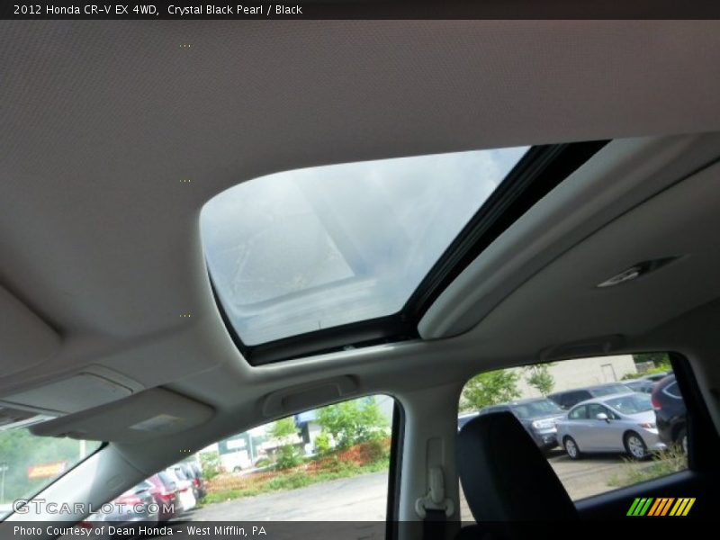 Crystal Black Pearl / Black 2012 Honda CR-V EX 4WD