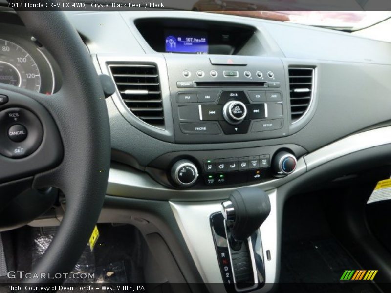 Crystal Black Pearl / Black 2012 Honda CR-V EX 4WD