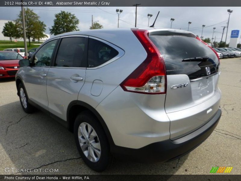 Alabaster Silver Metallic / Gray 2012 Honda CR-V EX 4WD