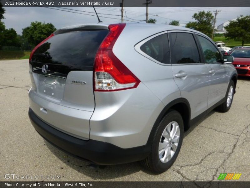 Alabaster Silver Metallic / Gray 2012 Honda CR-V EX 4WD