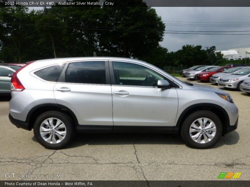 Alabaster Silver Metallic / Gray 2012 Honda CR-V EX 4WD