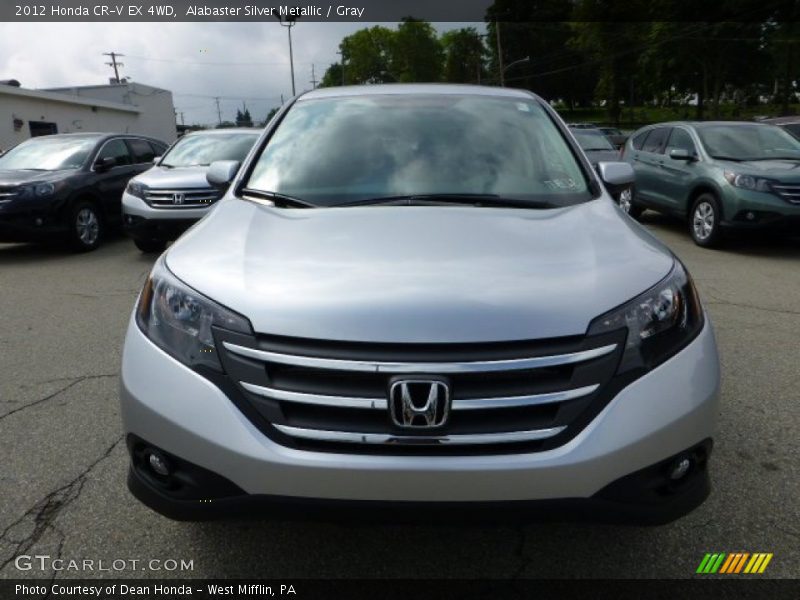 Alabaster Silver Metallic / Gray 2012 Honda CR-V EX 4WD
