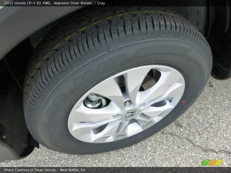 Alabaster Silver Metallic / Gray 2012 Honda CR-V EX 4WD