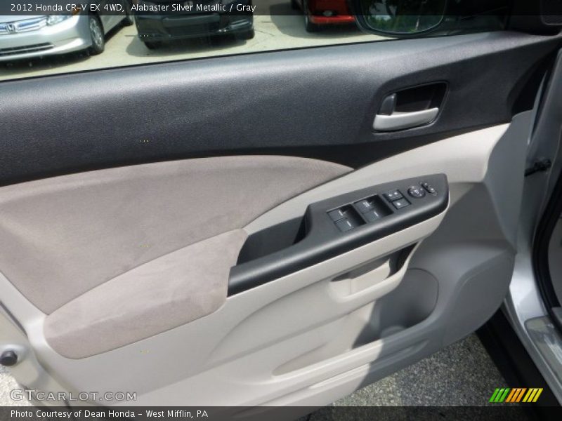 Alabaster Silver Metallic / Gray 2012 Honda CR-V EX 4WD