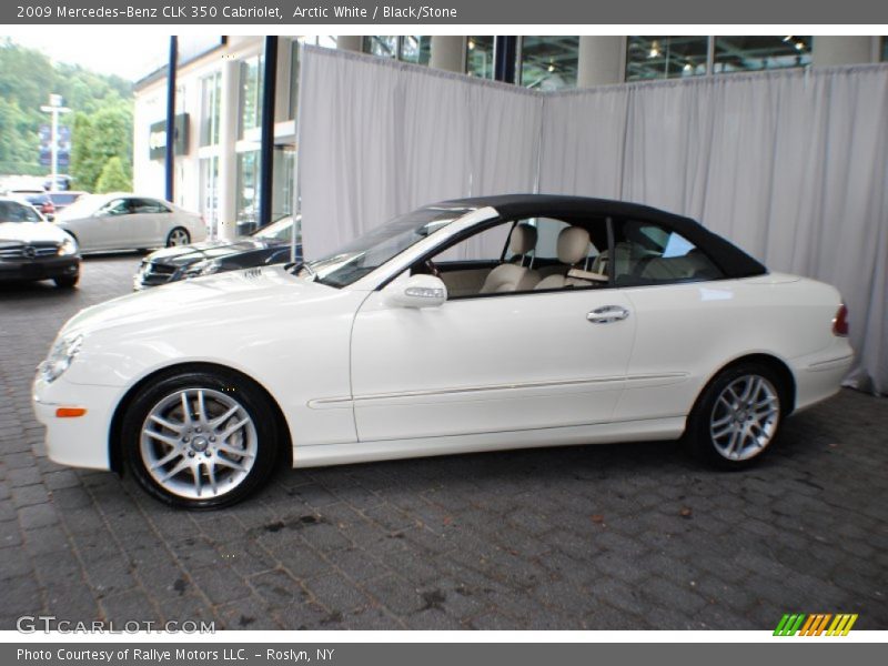 Arctic White / Black/Stone 2009 Mercedes-Benz CLK 350 Cabriolet