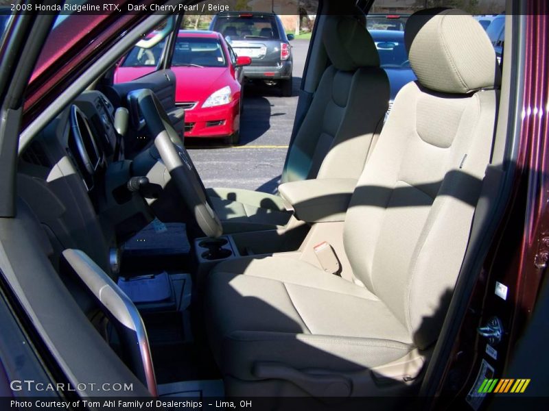 Dark Cherry Pearl / Beige 2008 Honda Ridgeline RTX