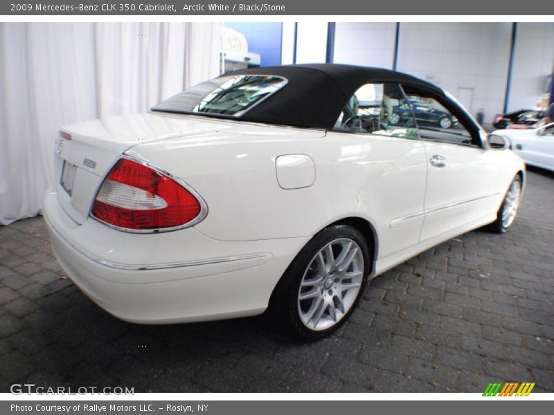 Arctic White / Black/Stone 2009 Mercedes-Benz CLK 350 Cabriolet