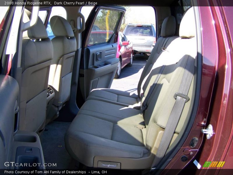 Dark Cherry Pearl / Beige 2008 Honda Ridgeline RTX