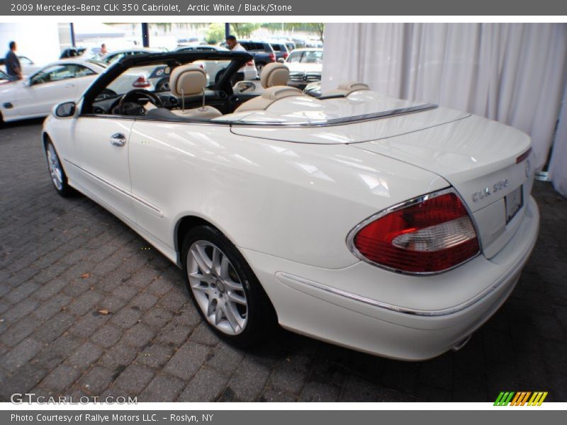 Arctic White / Black/Stone 2009 Mercedes-Benz CLK 350 Cabriolet