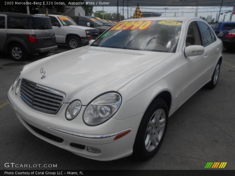 Alabaster White / Oyster 2003 Mercedes-Benz E 320 Sedan