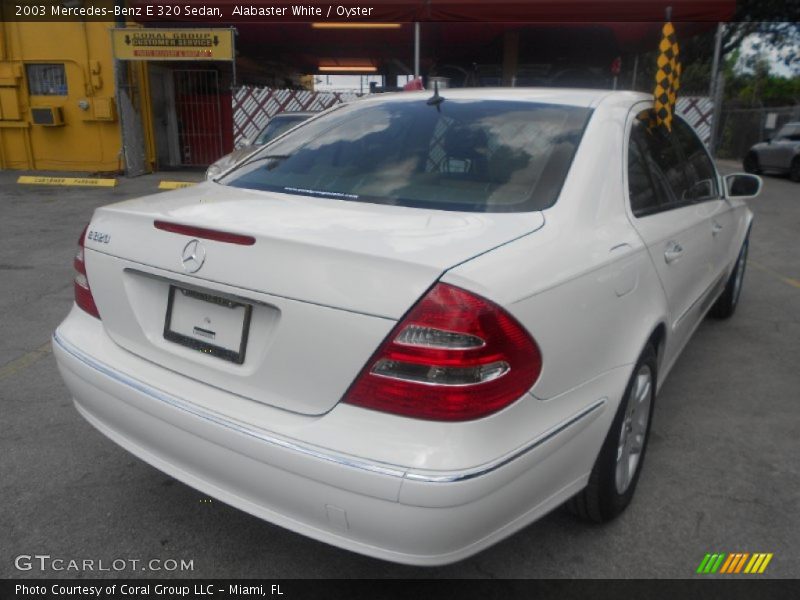 Alabaster White / Oyster 2003 Mercedes-Benz E 320 Sedan