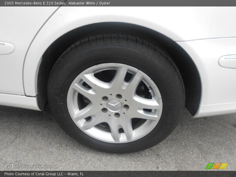 Alabaster White / Oyster 2003 Mercedes-Benz E 320 Sedan
