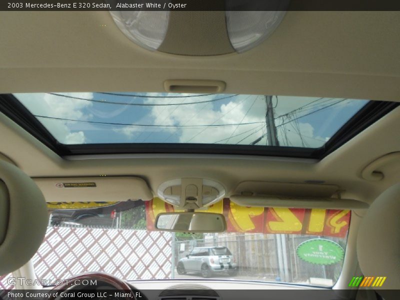 Alabaster White / Oyster 2003 Mercedes-Benz E 320 Sedan