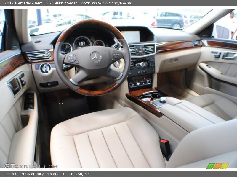 Arctic White / Almond/Mocha 2012 Mercedes-Benz E 350 4Matic Sedan