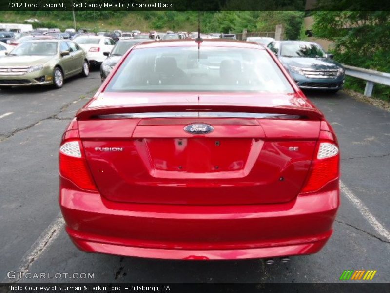 Red Candy Metallic / Charcoal Black 2012 Ford Fusion SE