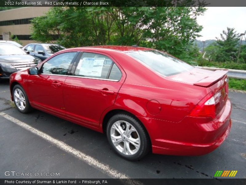 Red Candy Metallic / Charcoal Black 2012 Ford Fusion SE