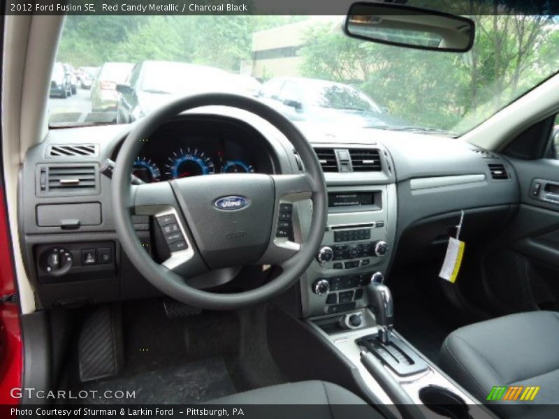 Red Candy Metallic / Charcoal Black 2012 Ford Fusion SE