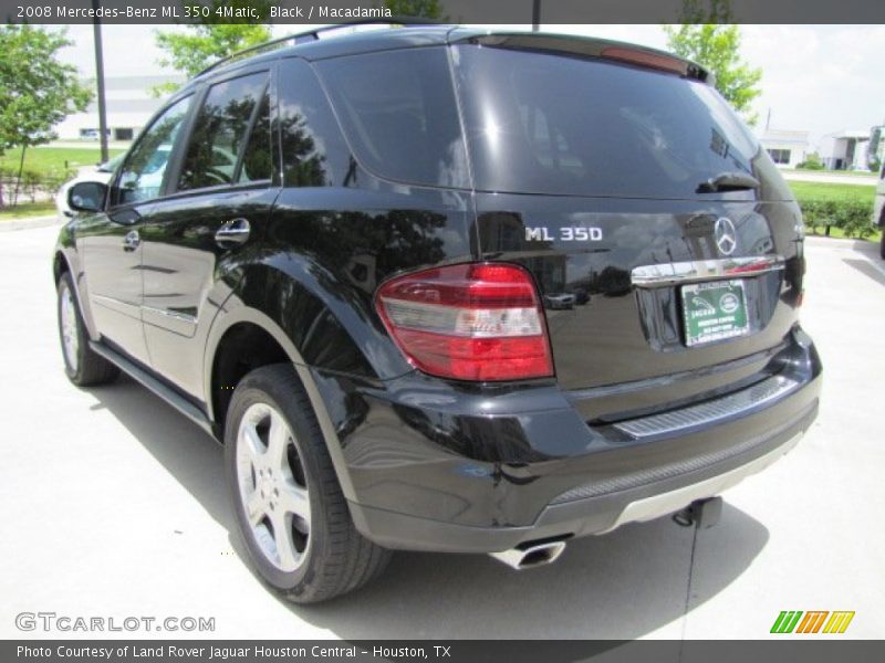 Black / Macadamia 2008 Mercedes-Benz ML 350 4Matic