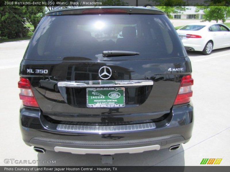 Black / Macadamia 2008 Mercedes-Benz ML 350 4Matic