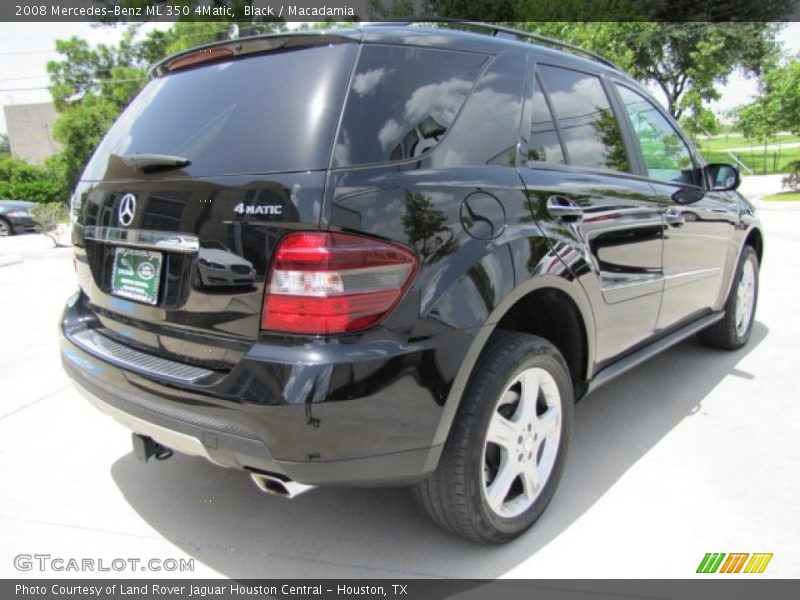 Black / Macadamia 2008 Mercedes-Benz ML 350 4Matic