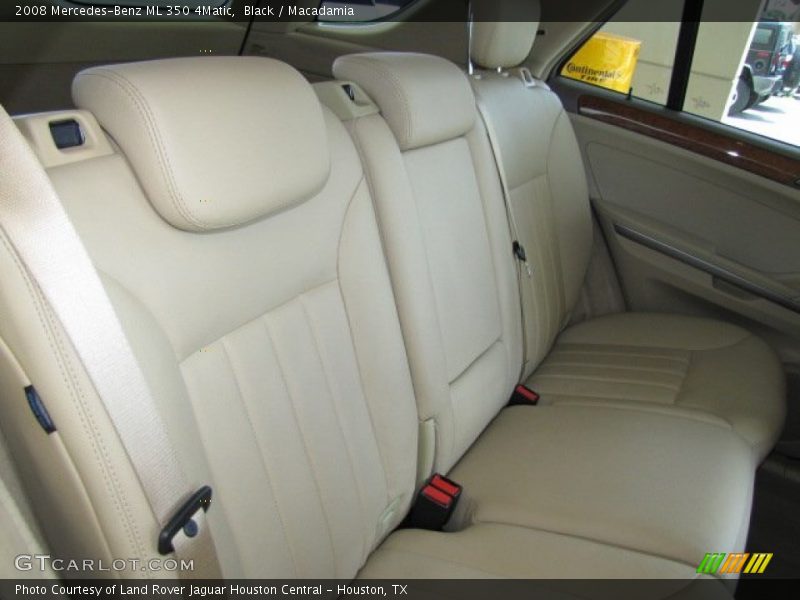 Black / Macadamia 2008 Mercedes-Benz ML 350 4Matic