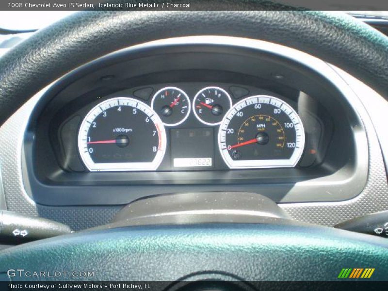 Icelandic Blue Metallic / Charcoal 2008 Chevrolet Aveo LS Sedan