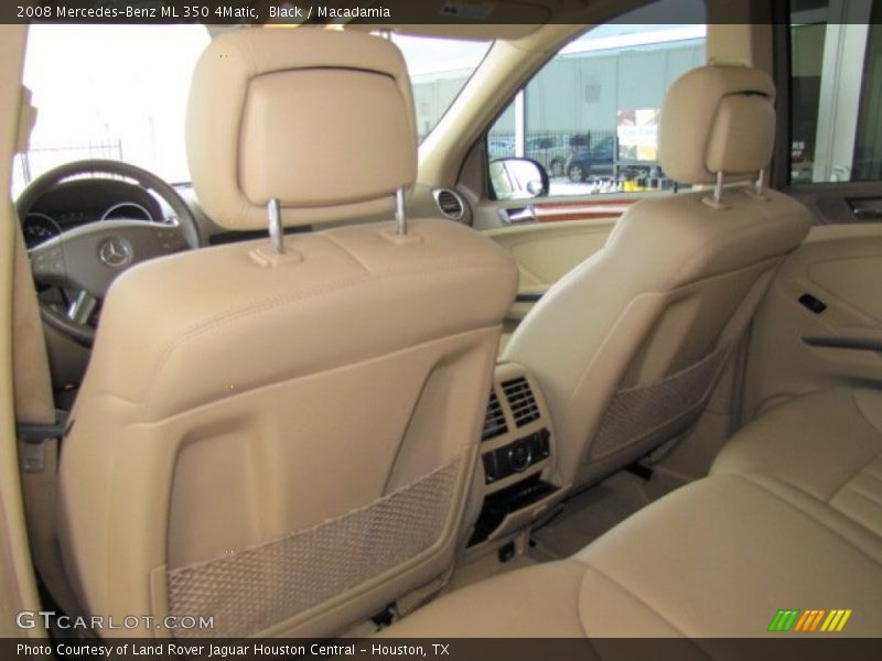 Black / Macadamia 2008 Mercedes-Benz ML 350 4Matic