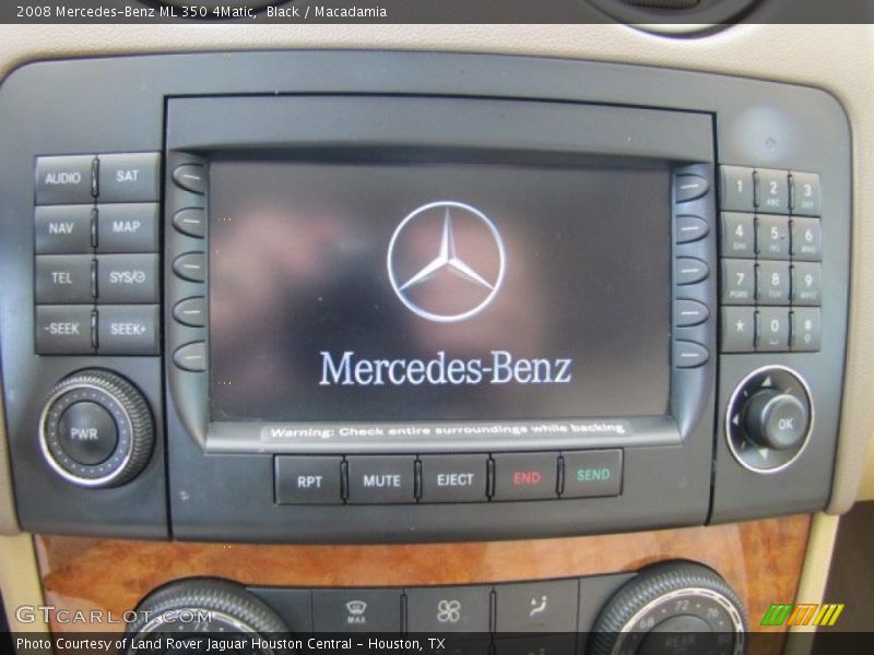Black / Macadamia 2008 Mercedes-Benz ML 350 4Matic