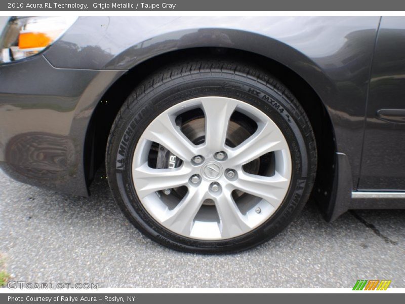 Grigio Metallic / Taupe Gray 2010 Acura RL Technology