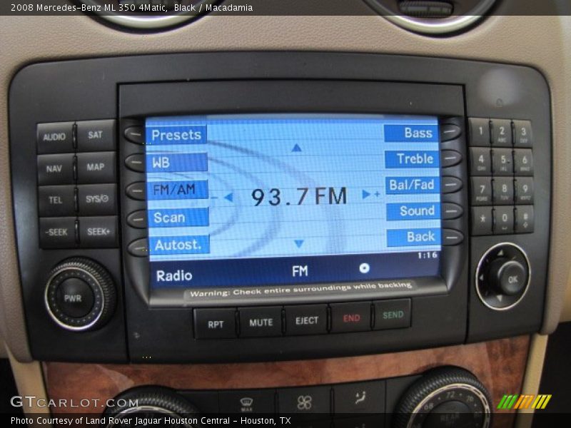 Audio System of 2008 ML 350 4Matic
