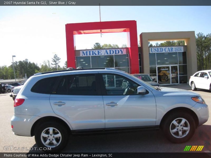 Silver Blue / Gray 2007 Hyundai Santa Fe GLS