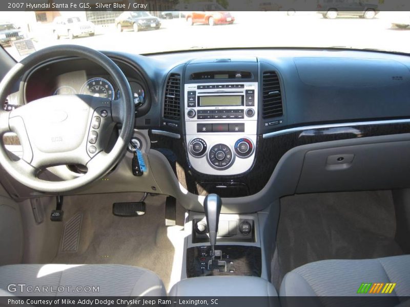 Silver Blue / Gray 2007 Hyundai Santa Fe GLS