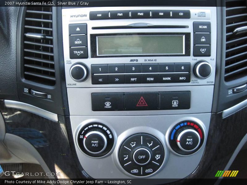 Silver Blue / Gray 2007 Hyundai Santa Fe GLS