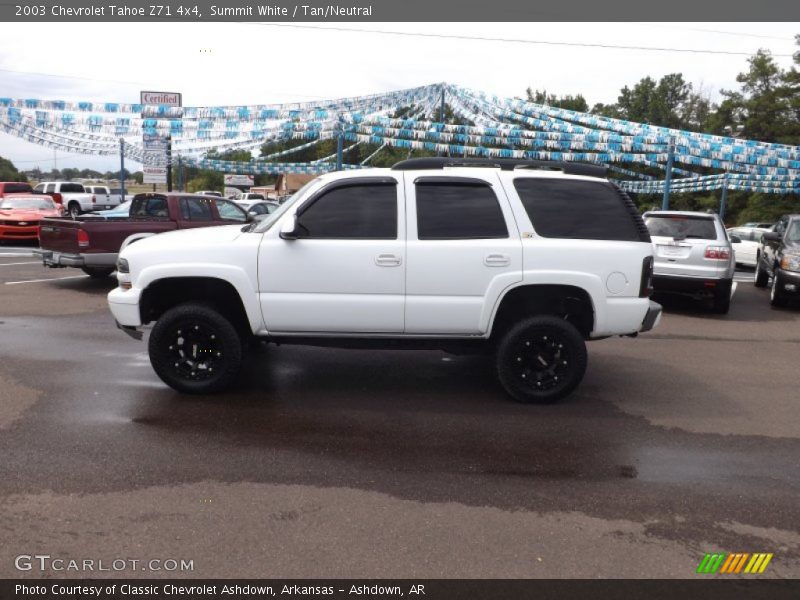 Summit White / Tan/Neutral 2003 Chevrolet Tahoe Z71 4x4