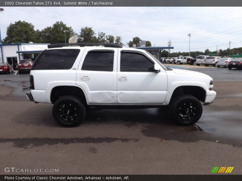 Summit White / Tan/Neutral 2003 Chevrolet Tahoe Z71 4x4